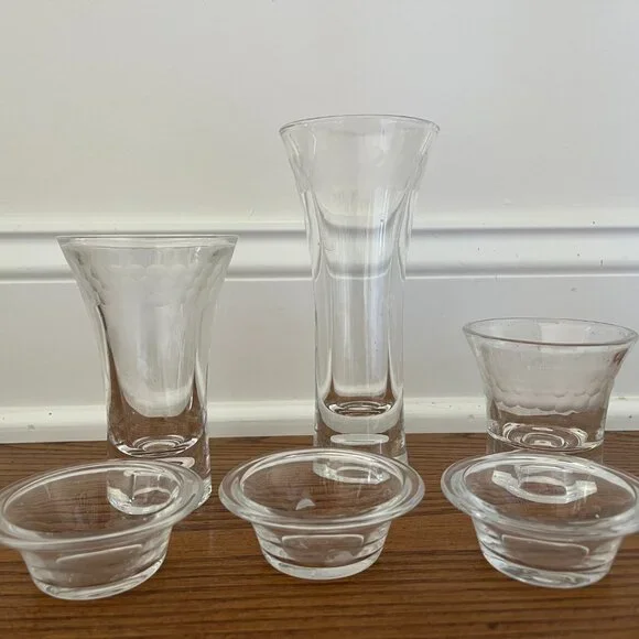 PartyLite Clarity Taper/Votive/Tealight Holders - Picture 2 of 7